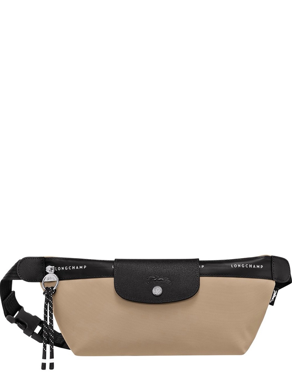 Longchamp Beige and Black Crossbody Belt Bag